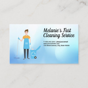 Carte De Visite Service de nettoyage   Nettoyage des domestiques  