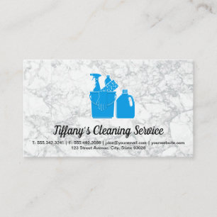 Carte De Visite Service de nettoyage Outils de nettoyage