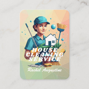 Carte De Visite Service de nettoyage professionnel de maison ménag
