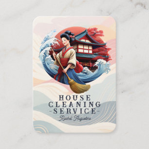 Carte De Visite Service de nettoyage professionnel de maison ménag