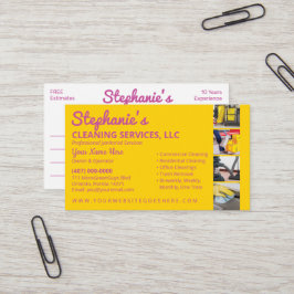 Carte De Visite Service de nettoyage professionnel/entretien ménag