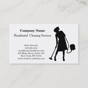 Carte De Visite Service de nettoyage professionnel moderne