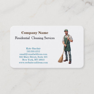 Carte De Visite Service de nettoyage professionnel moderne