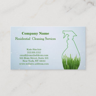 Carte De Visite Service de nettoyage professionnel moderne Spray b