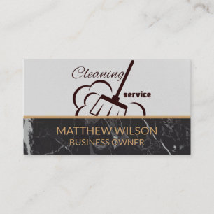 Carte De Visite Service de nettoyage   Salle