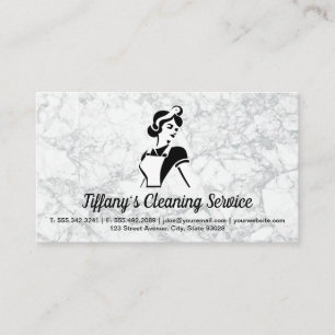 Carte De Visite Service de nettoyage   Sirène classique