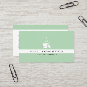 Carte De Visite Service de nettoyage Soft Green House
