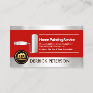 Carte De Visite Service de peinture à pinceau à pinceau à rouleaux
