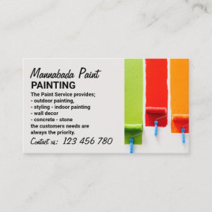 Carte De Visite Service de peinture élégant Photo