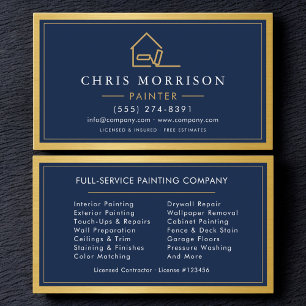 Carte De Visite Service de peinture métallisée pour peintre en bât