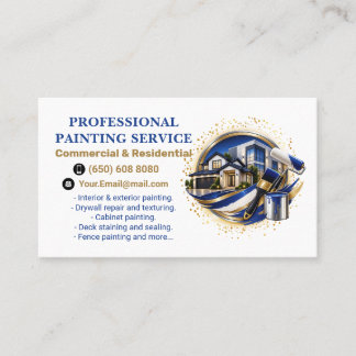 Carte De Visite Service de peinture moderne élégant professionnel