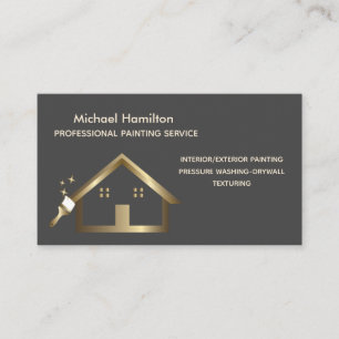 Carte De Visite Service de peinture moderne et élégant professionn