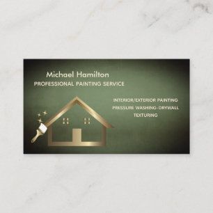 Carte De Visite Service de peinture moderne et élégant professionn