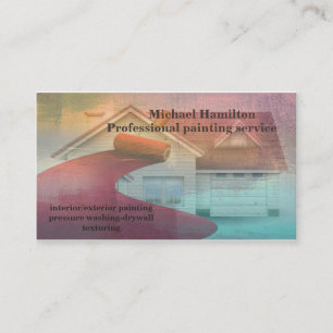 Carte De Visite Service de peinture moderne et élégant professionn