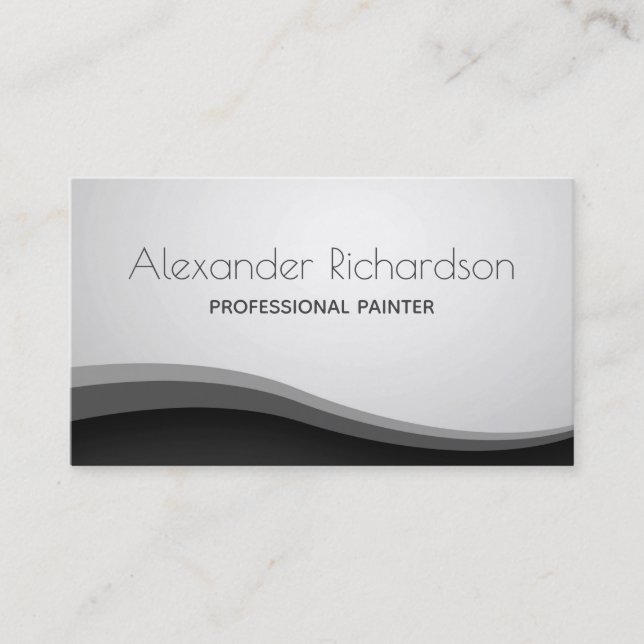 Carte De Visite Service de peinture moderne Peintre professionnel (Devant)