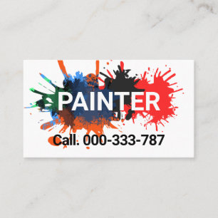 Carte De Visite Service de peinture peintre peintre peinture