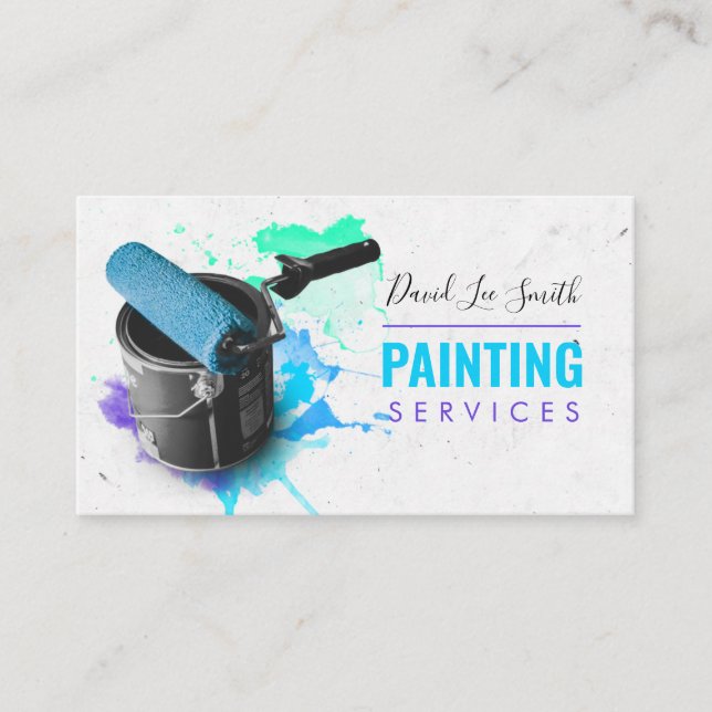 Carte De Visite Service de peinture professionnelle (Devant)
