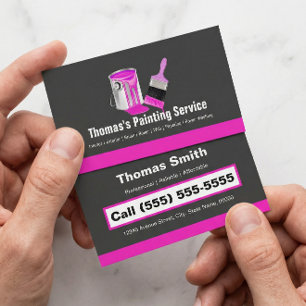 Carte De Visite Service de peinture professionnelle - Brosse de pe