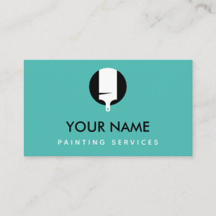 Carte De Visite Service de peinture professionnelle moderne Brush