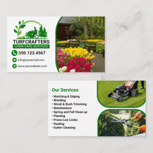 Carte De Visite Service de photographie d'aménagement paysager mod