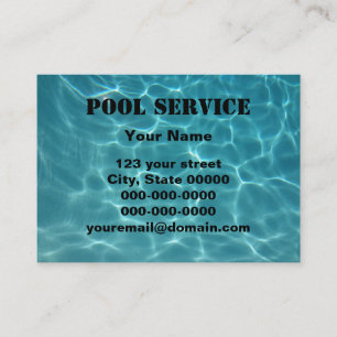 Carte De Visite Service de piscine