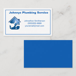 Carte De Visite Service de plomberie pour entrepreneur professionn