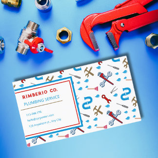 Carte De Visite Service de plomberie pour plomberie