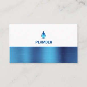 Carte De Visite Service de plomberie professionnelle de la goutte