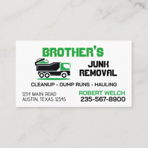Carte De Visite Service de retrait des déchets