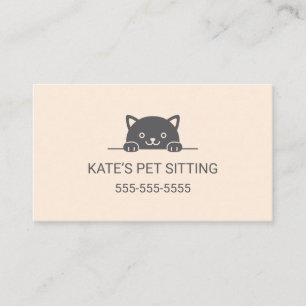 Carte De Visite Service De Séjour Pour Animaux De Compagnie De P