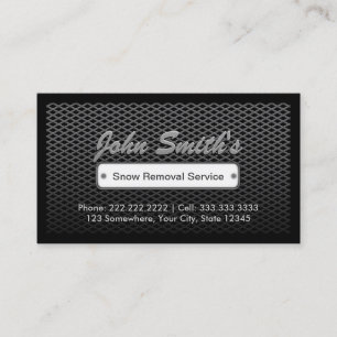 Carte De Visite Service de suppression des neiges Deal sombre prof