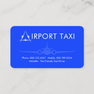 Carte De Visite Service de taxi d'avion aéroport Lettre-A