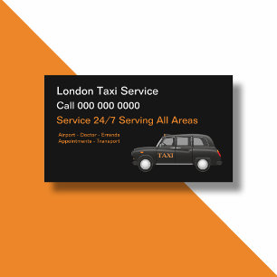 Carte De Visite Service de taxi de Londres