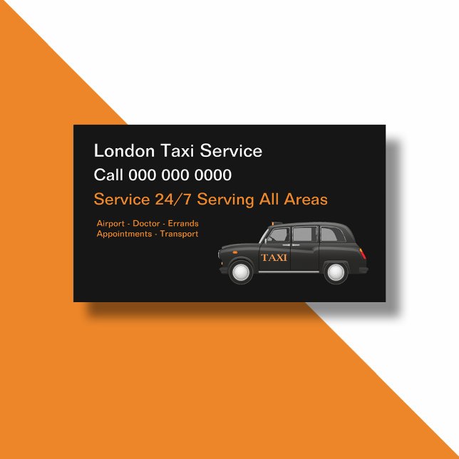 Carte De Visite Service de taxi de Londres (Créateur téléchargé)