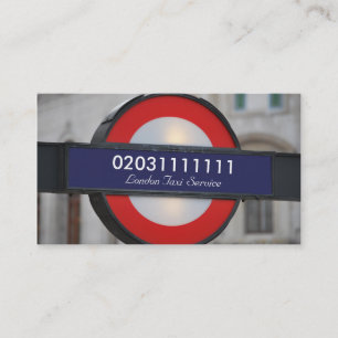 Carte De Visite Service de taxi de Londres City