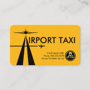 Carte De Visite Service de taxi sur la piste de l'aéroport Letter-