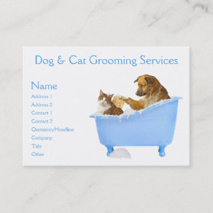 Carte De Visite Service de toilettage de chien et de chat