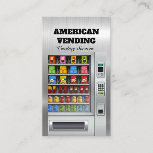 Carte De Visite Service de vente Aliments Snack Fournisseur Métal 