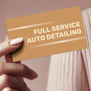 Carte De Visite Service de voiture Gold simple et élégant Détail a