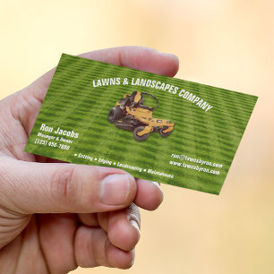 Carte De Visite Service d'entretien de pelouse et d'aménagement pa