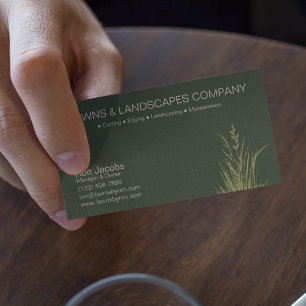 Carte De Visite Service d'entretien de pelouse et d'aménagement pa