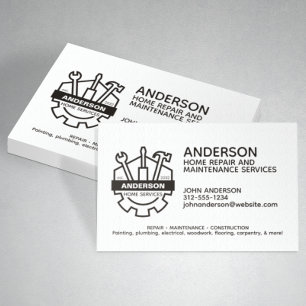 Carte De Visite Service d'entretien de réparation résidentielle mo