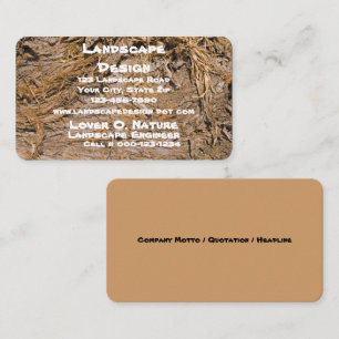 Carte De Visite Service d'entretien des pelouses et des arbres Sha