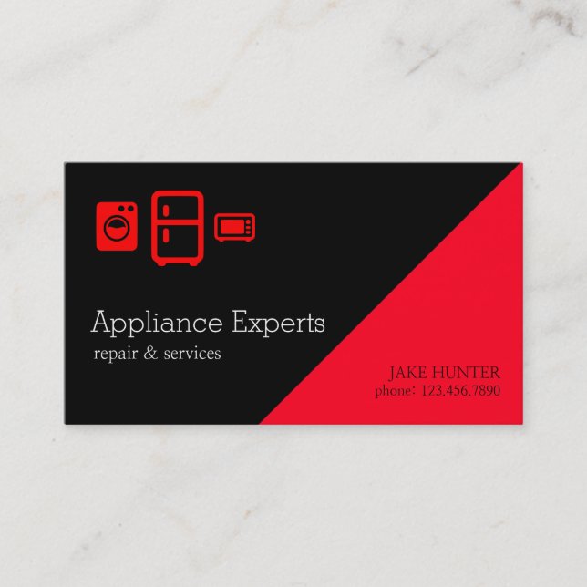 Carte De Visite Service et réparation des appareils professionnels (Devant)