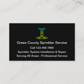 Carte De Visite Service et systèmes d'arroseuse de pelouse