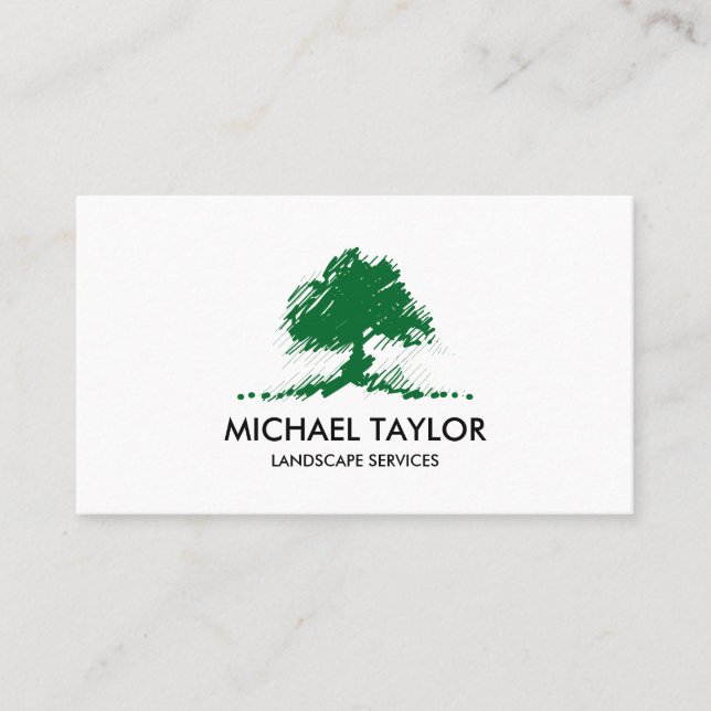 Carte De Visite service paysagiste professionnel et soin de pelous (Devant)