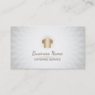Carte De Visite Service personnel de restauration de chef de