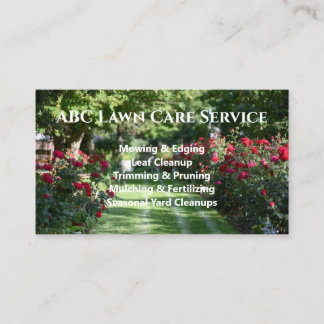 Carte De Visite Service Premium Lawnpro