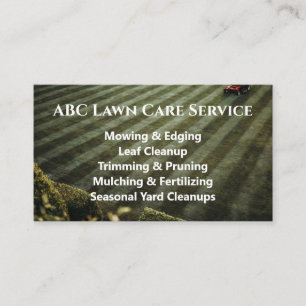 Carte De Visite Service Premium Lawnpro