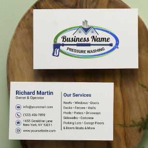 Carte De Visite Service professionnel de nettoyage haute pression 